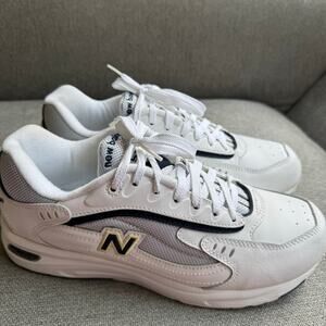 New Balance Womens White Achieve 555 Lace Up Athletic Walking Shoes Size 11